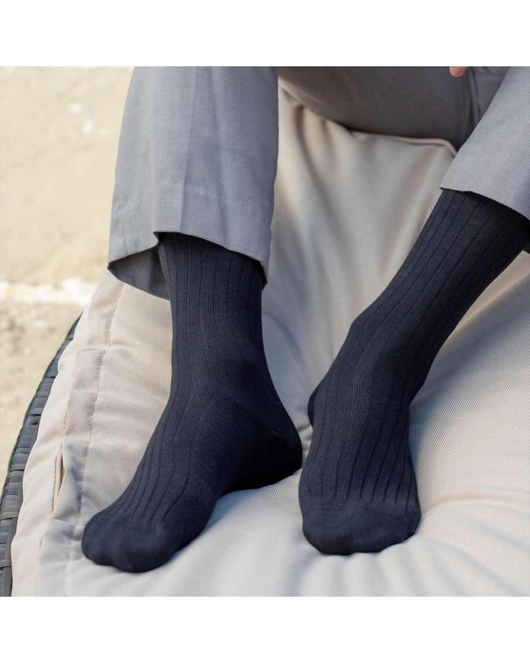Peper Harow - Made in England Black Three Pack Essential Socks for men