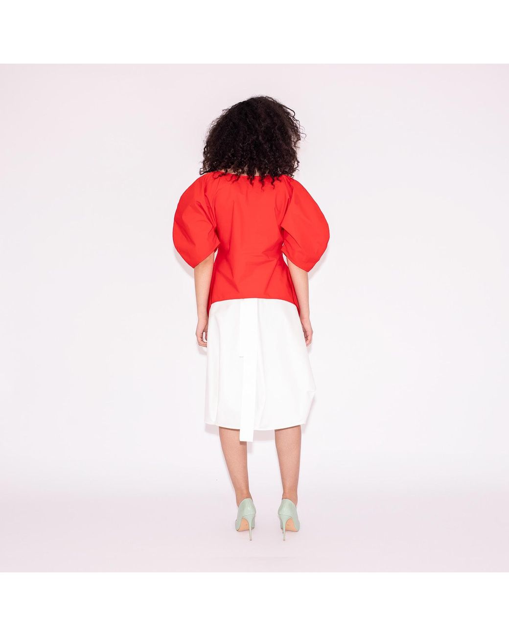 Bianca Popp White Wrapped Skirt