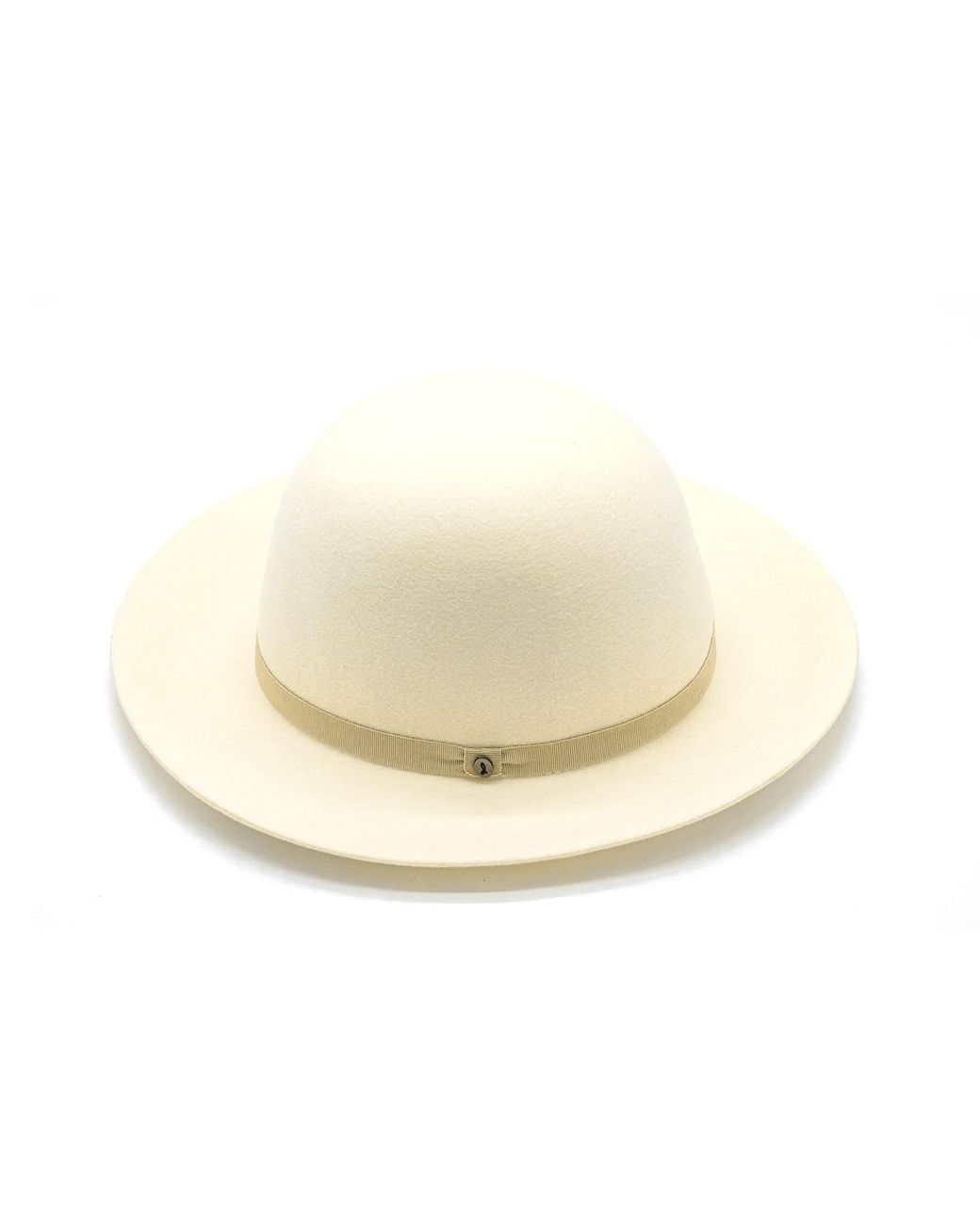 DORIA 1905 White Wool Felt Rolling Hat for men