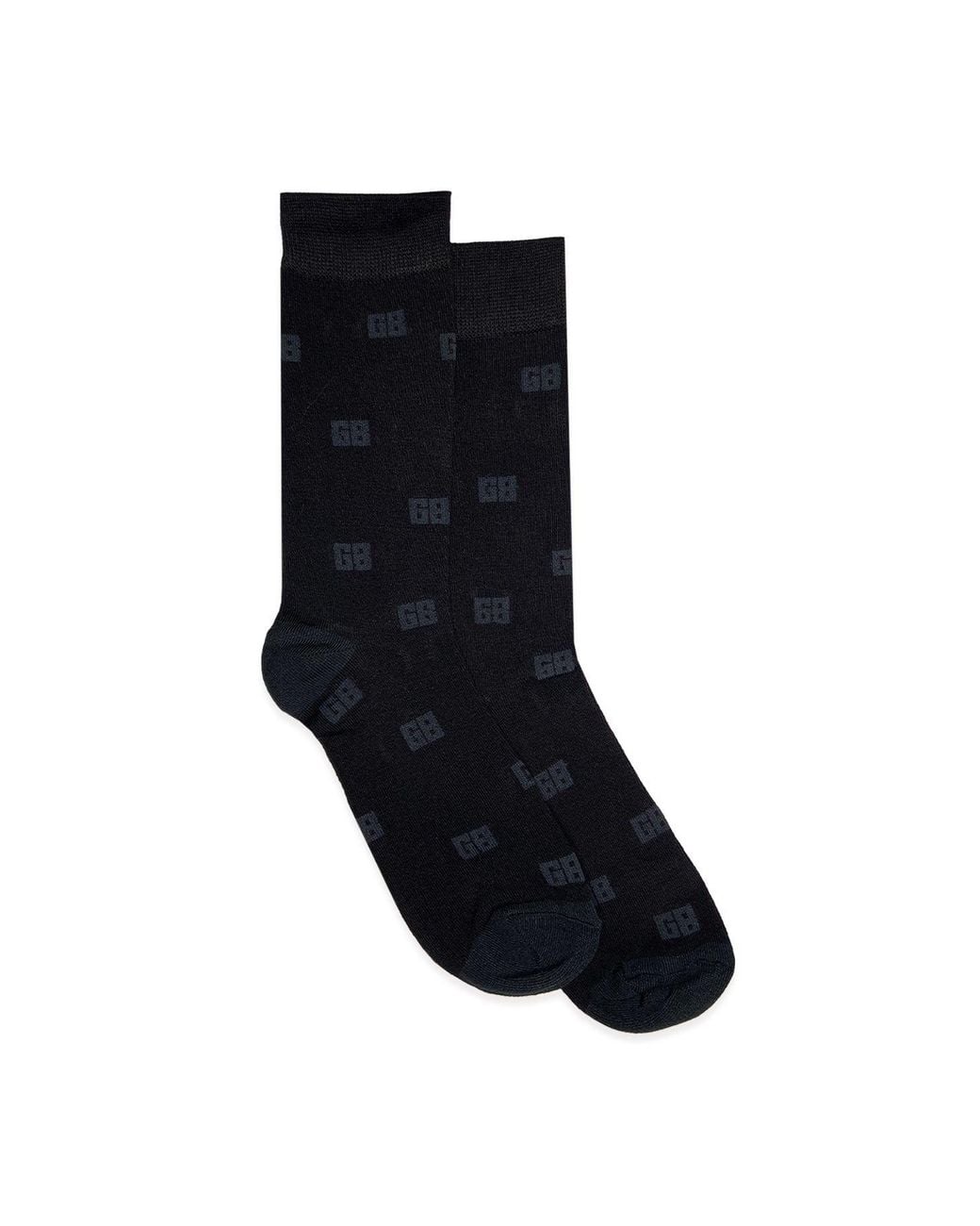 Gresham Blake Red Monogram Bamboo Sock Box Set for men
