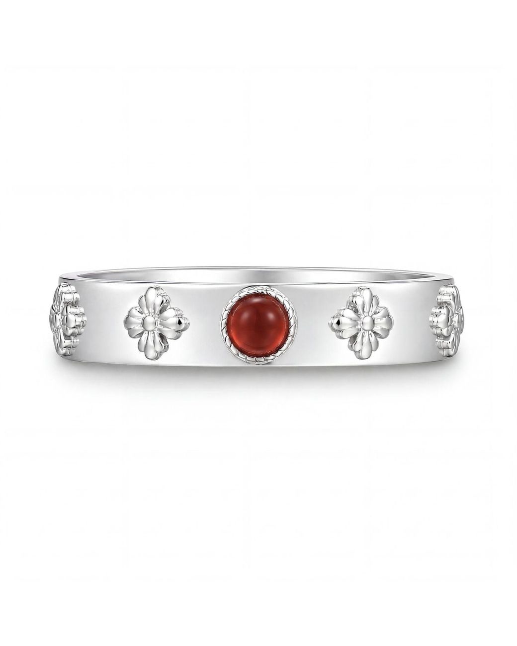 Azura Jewelry New York White Howl's Moving Castle Mozambique Garnet Ring Vermeil