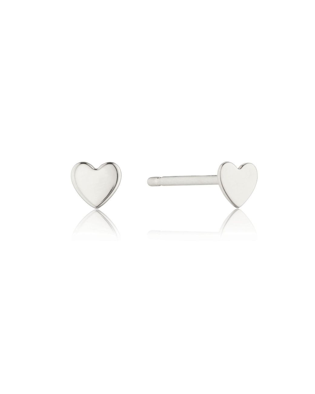 Lily & Roo Metallic Tiny Heart Stud Earrings