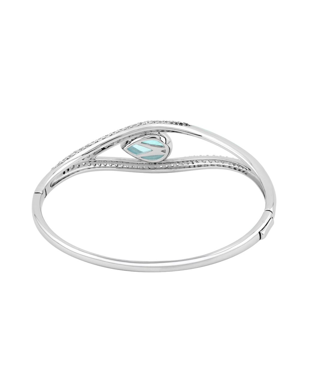 Arte Madrid Blue Sierra Pavé Contour Bangle