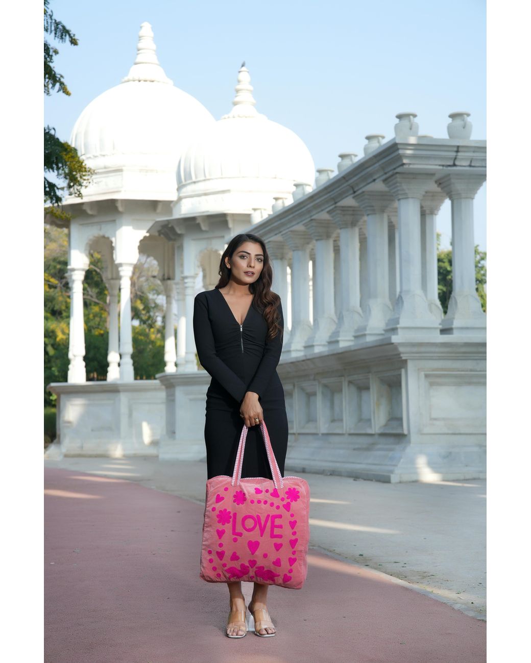 Conscious Yoga Collective Pink Love Suzani Tote