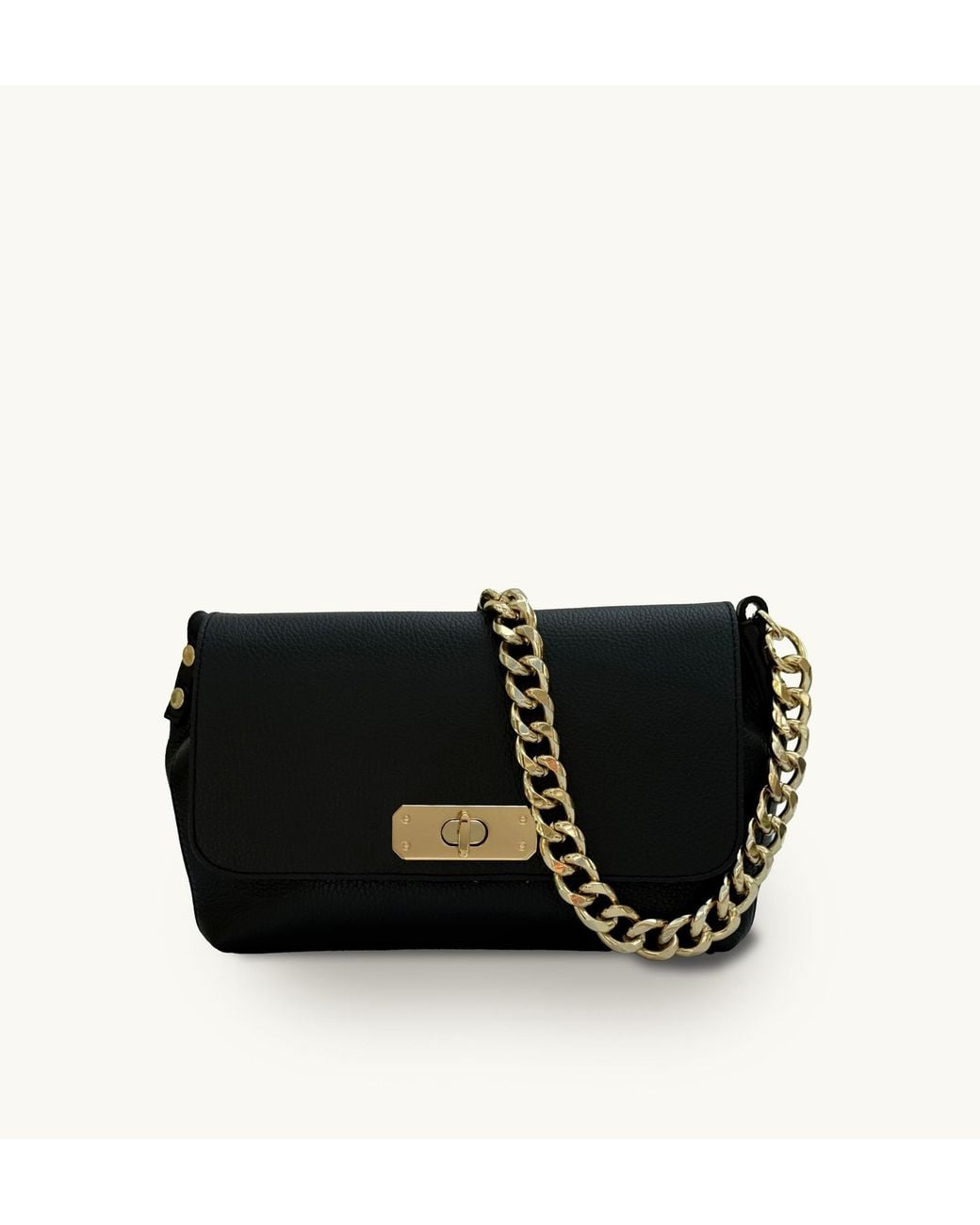 Apatchy London Black The Maisie Maxi Leather Bag