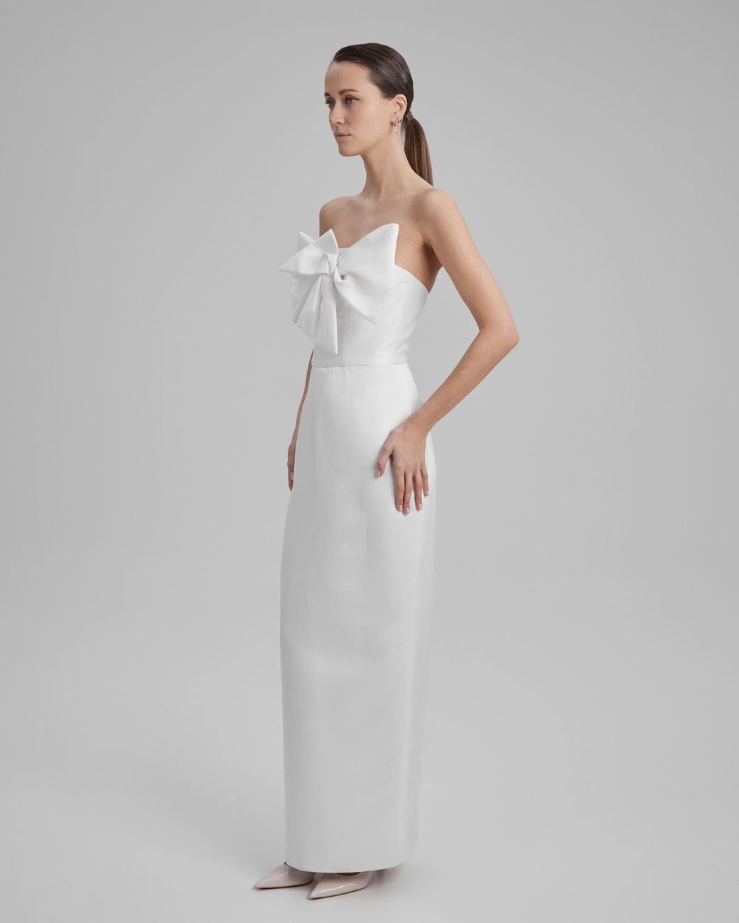 Baé Special Moments White Gigi Dress + Small Bow