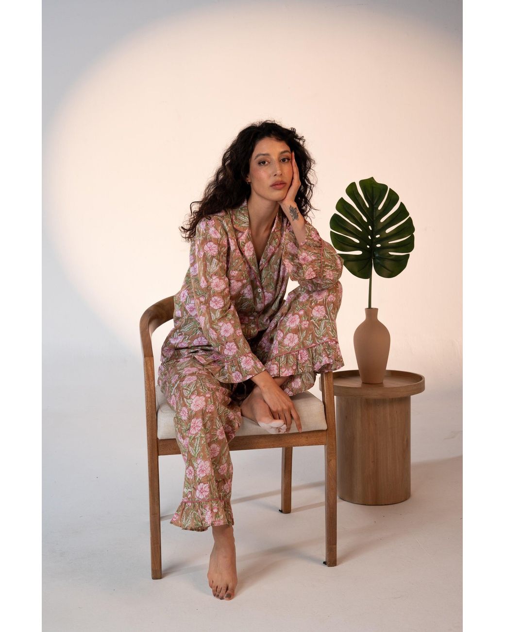 Carolina Benoit White Luxury Cotton Pajama Set