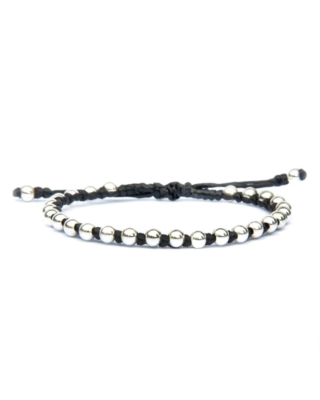 Harbour Uk Black Sweet Friendship Rope Bracelet