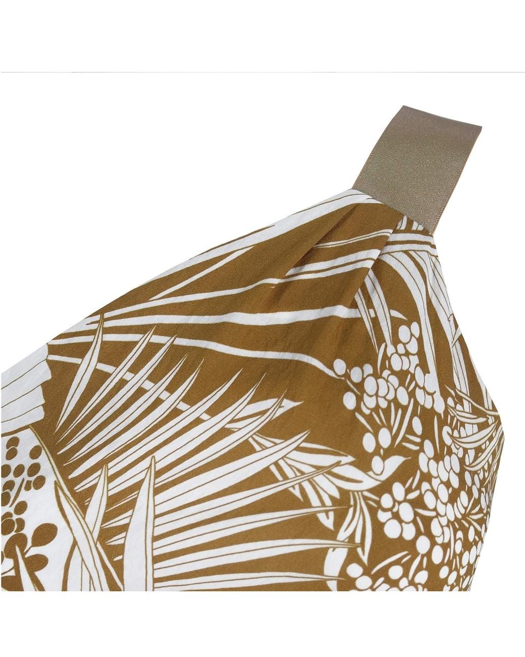 Me & Thee Metallic Poetic Justice Tropical Print Dress