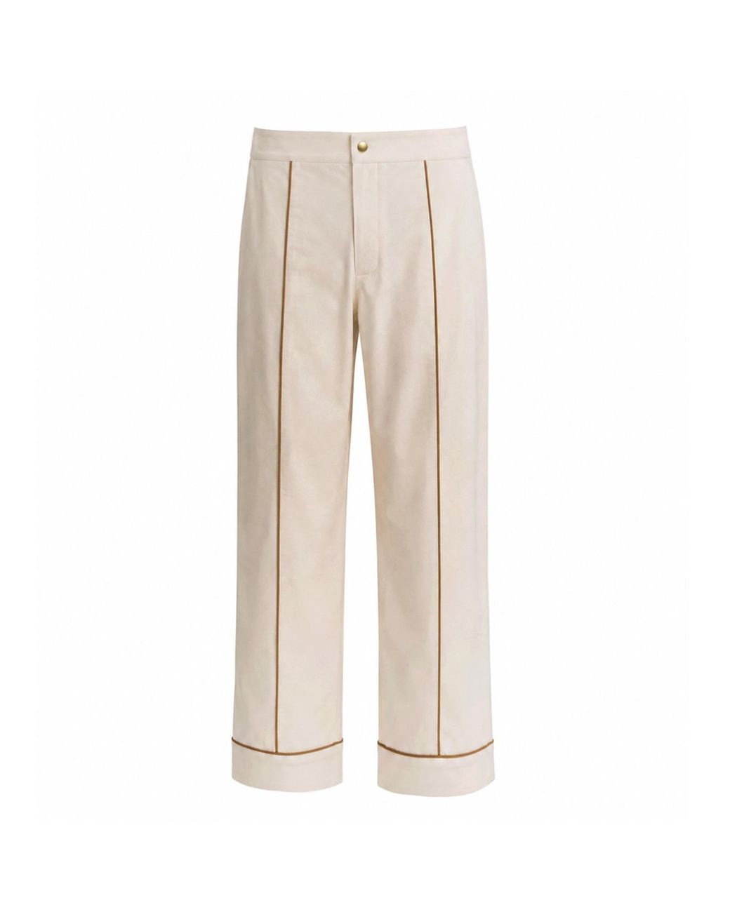 Luroq London Natural Neutrals Tailored Ease Trousers for men
