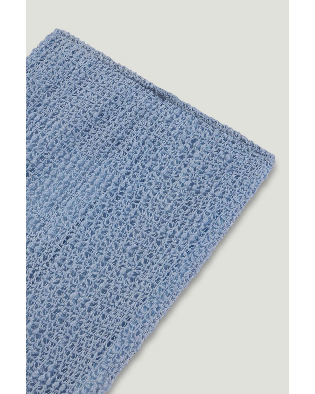 Nocturne Blue Mesh Detail Maxi Skirt
