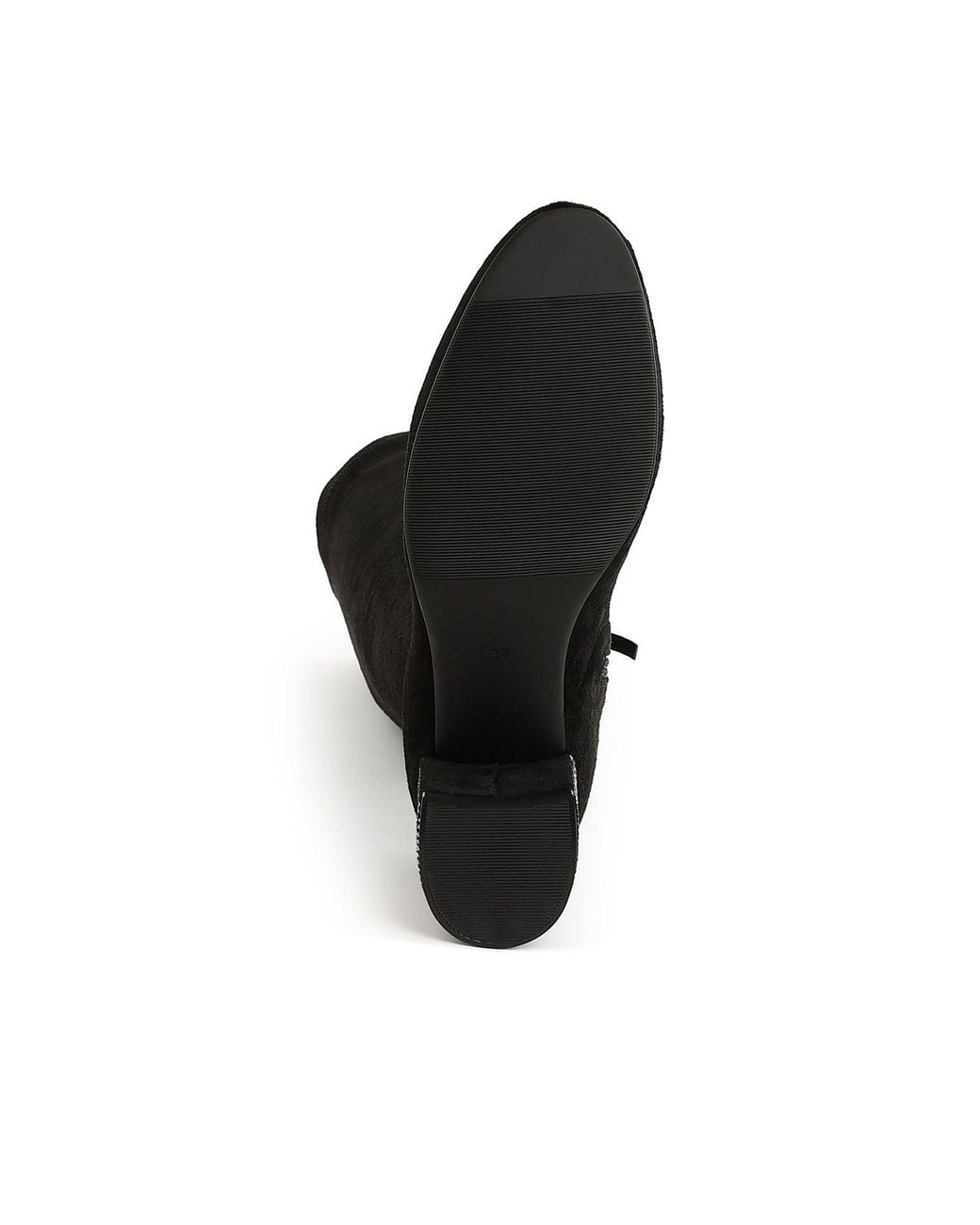 Rag & Co Black Sinaloa Microfiber Knee High Boots