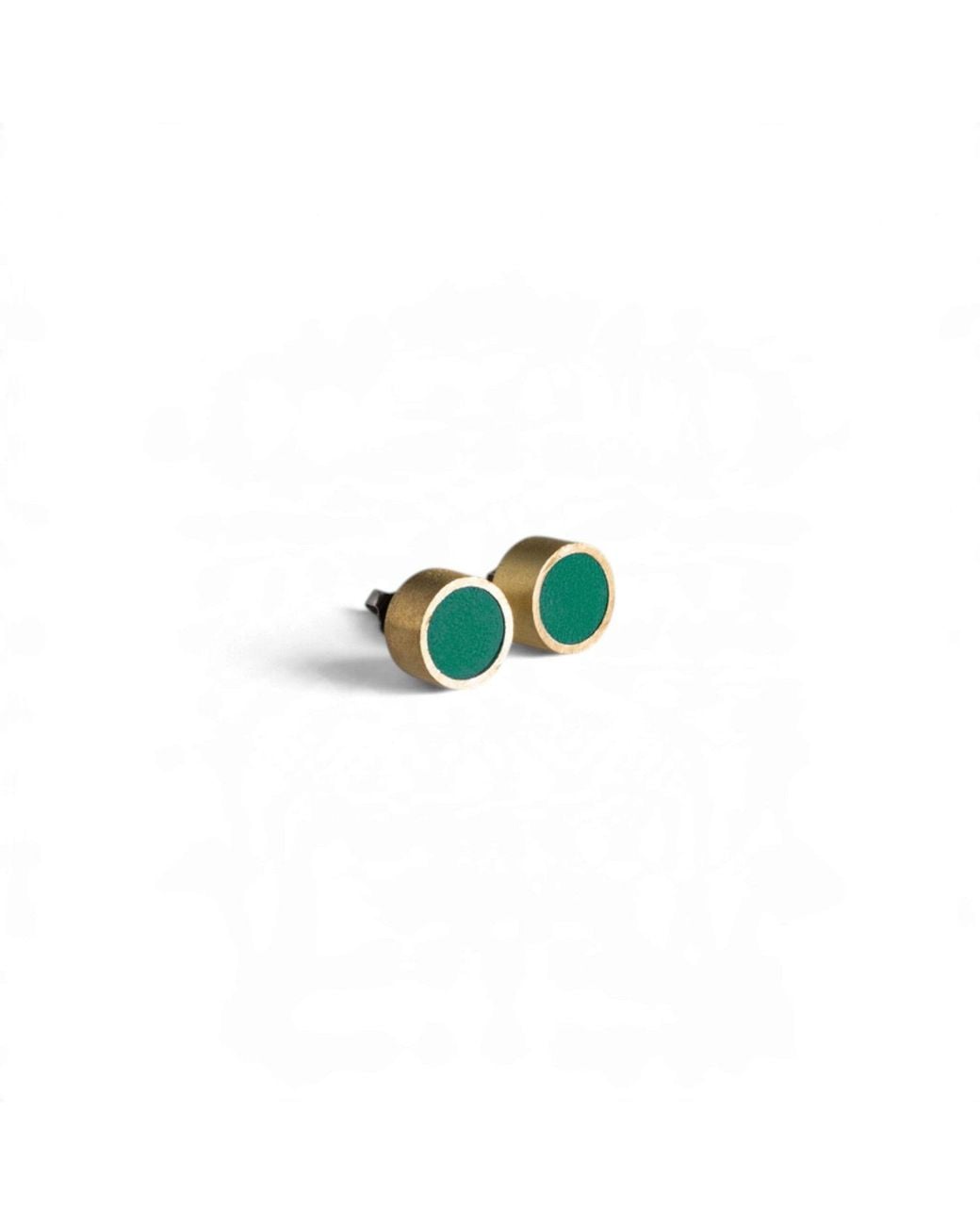 Svetlana Vukov Green Dot Stud Earrings