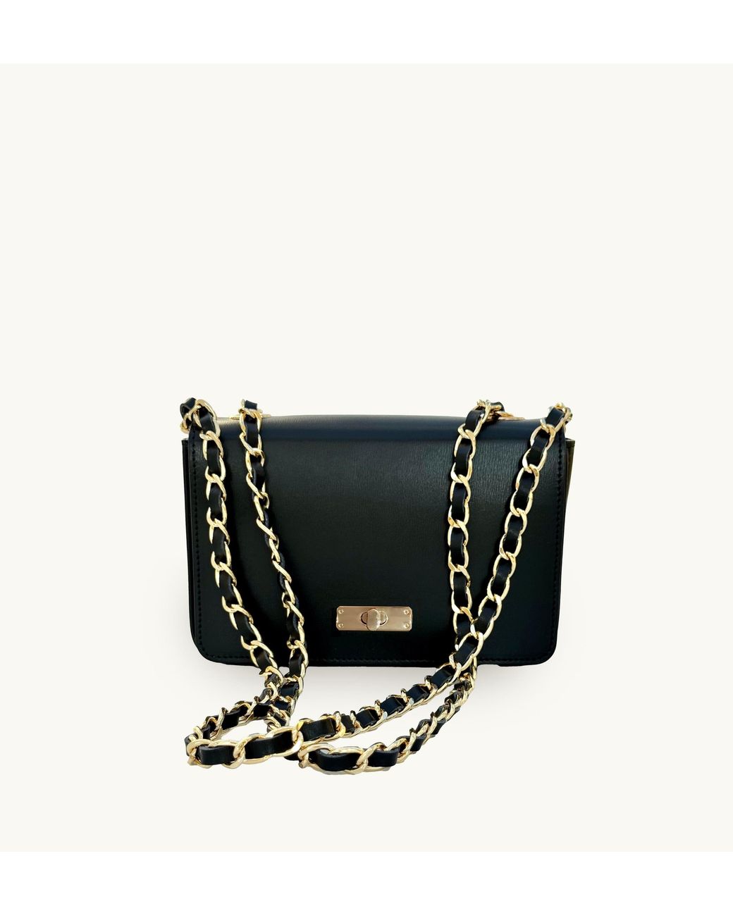 Apatchy London Black The Grace Leather Bag