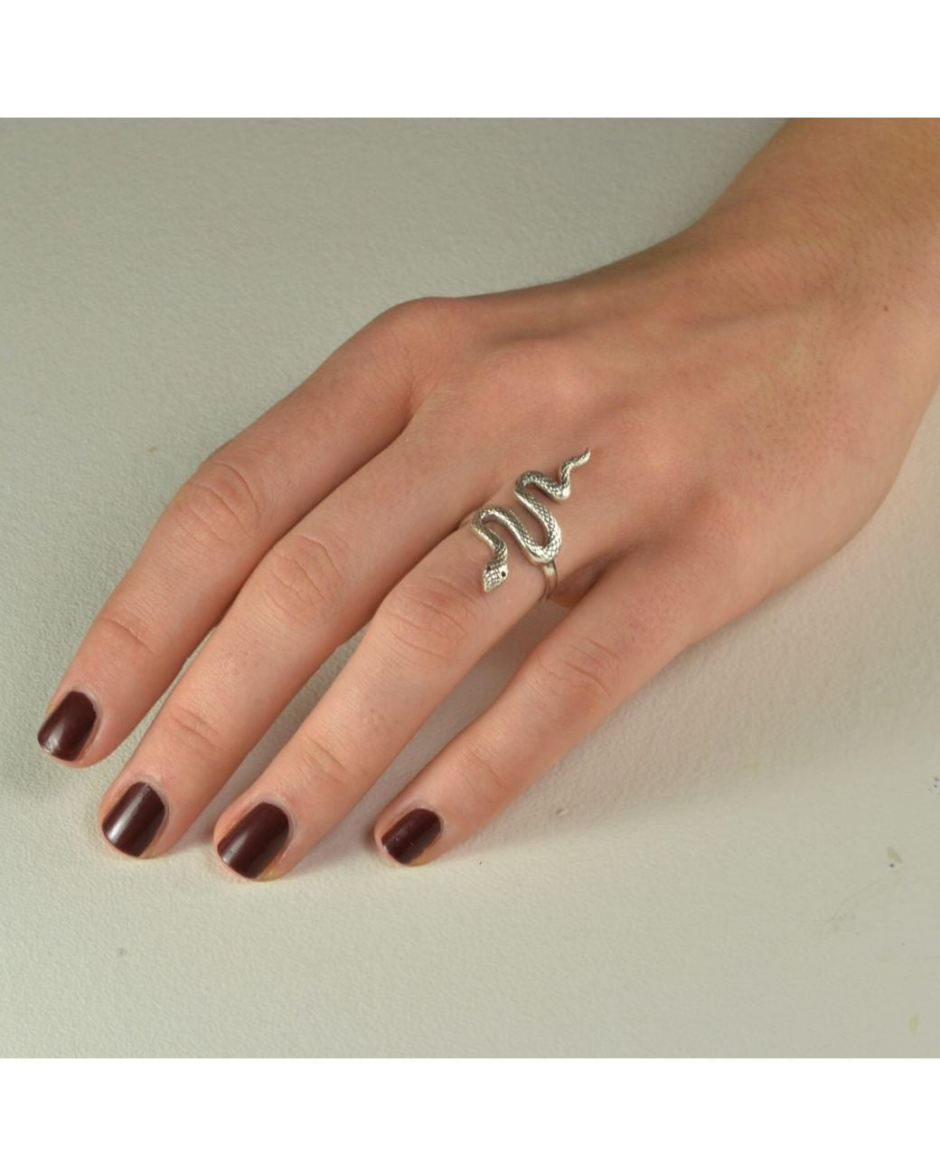 The Jewellery Store London Metallic Detailed Snake Ring