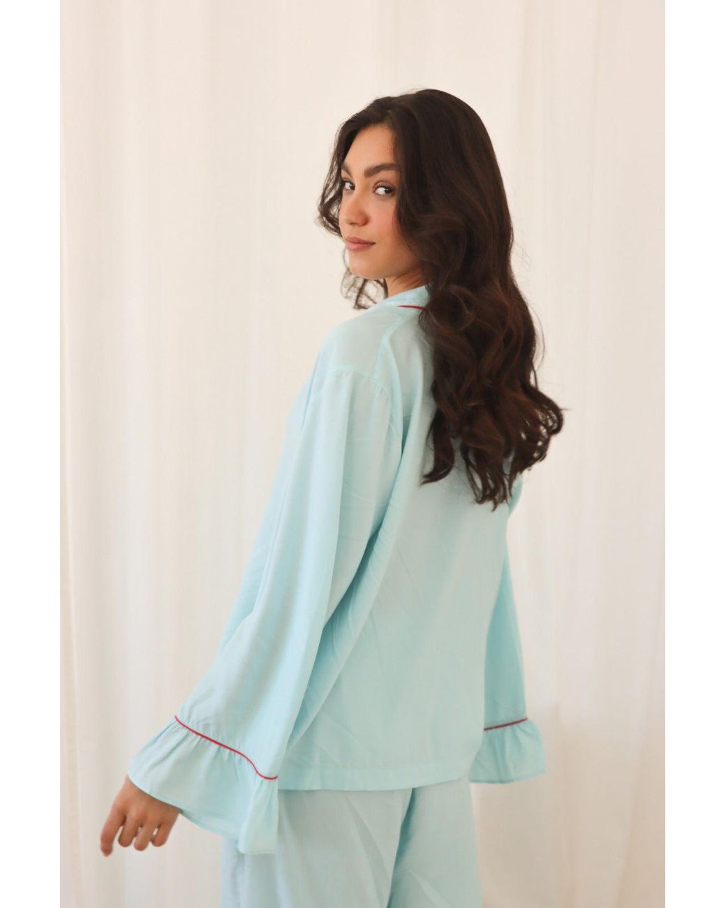 Carolina Benoit Blue Luxury Bamboo Pajama Set