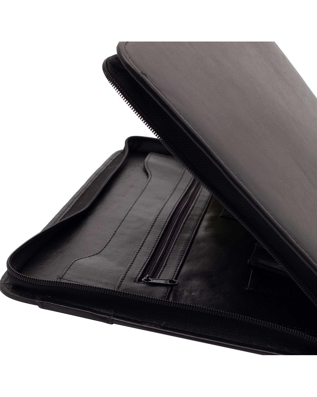 Lloyd Baker Black Amreli Leather Folder for men