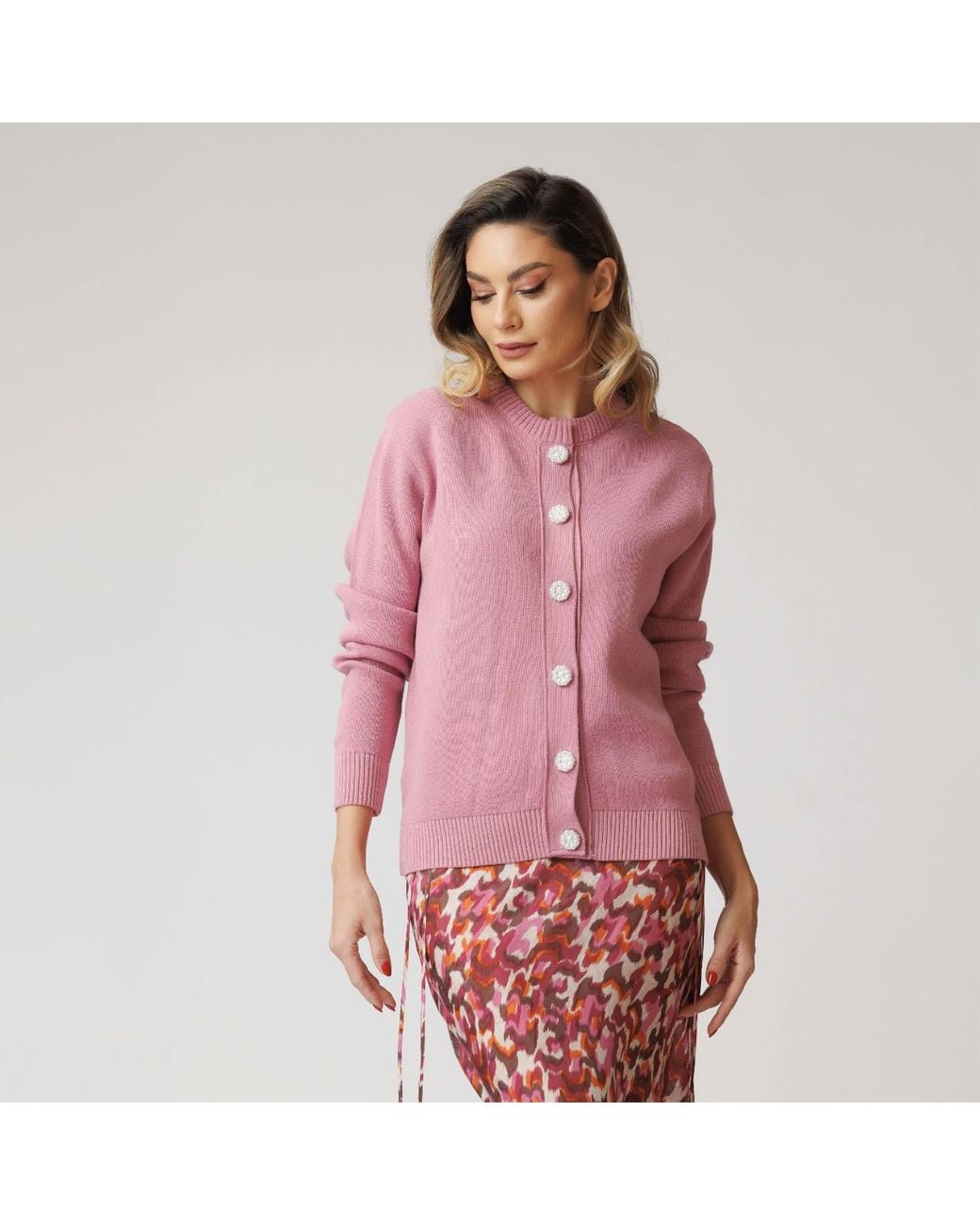 concept A trois Pink Cardigan