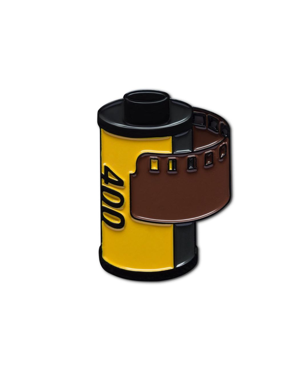 Make Heads Turn Yellow Enamel Pin Camera Roll