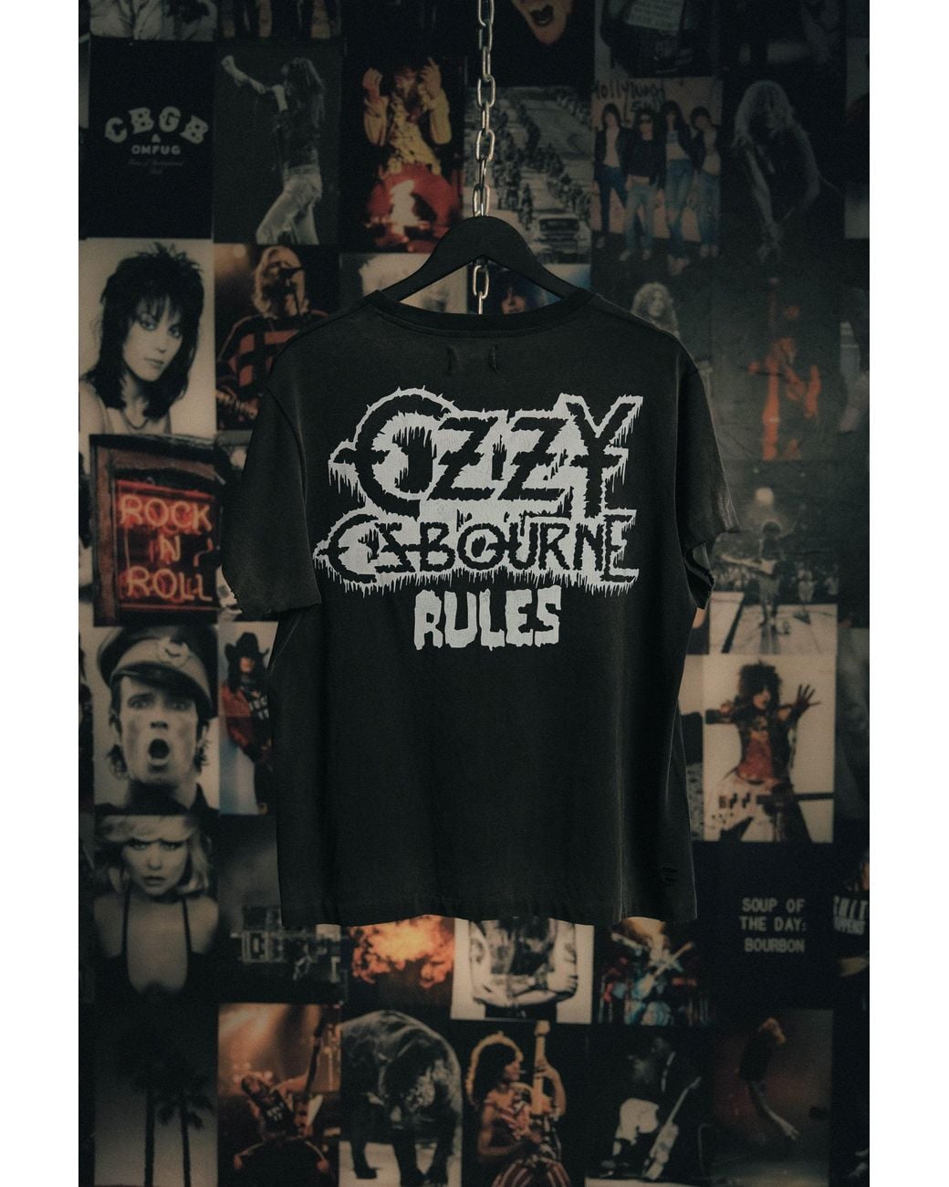 Other Uk Black Ozzy Osbourne Rules Vintage T-Shirt for men