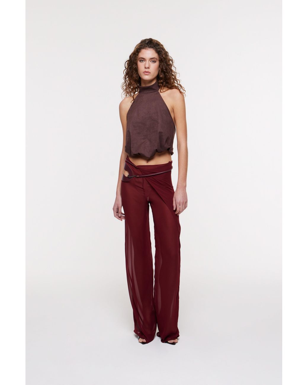 Bianca Resortwear Red Deva Wrap Trousers