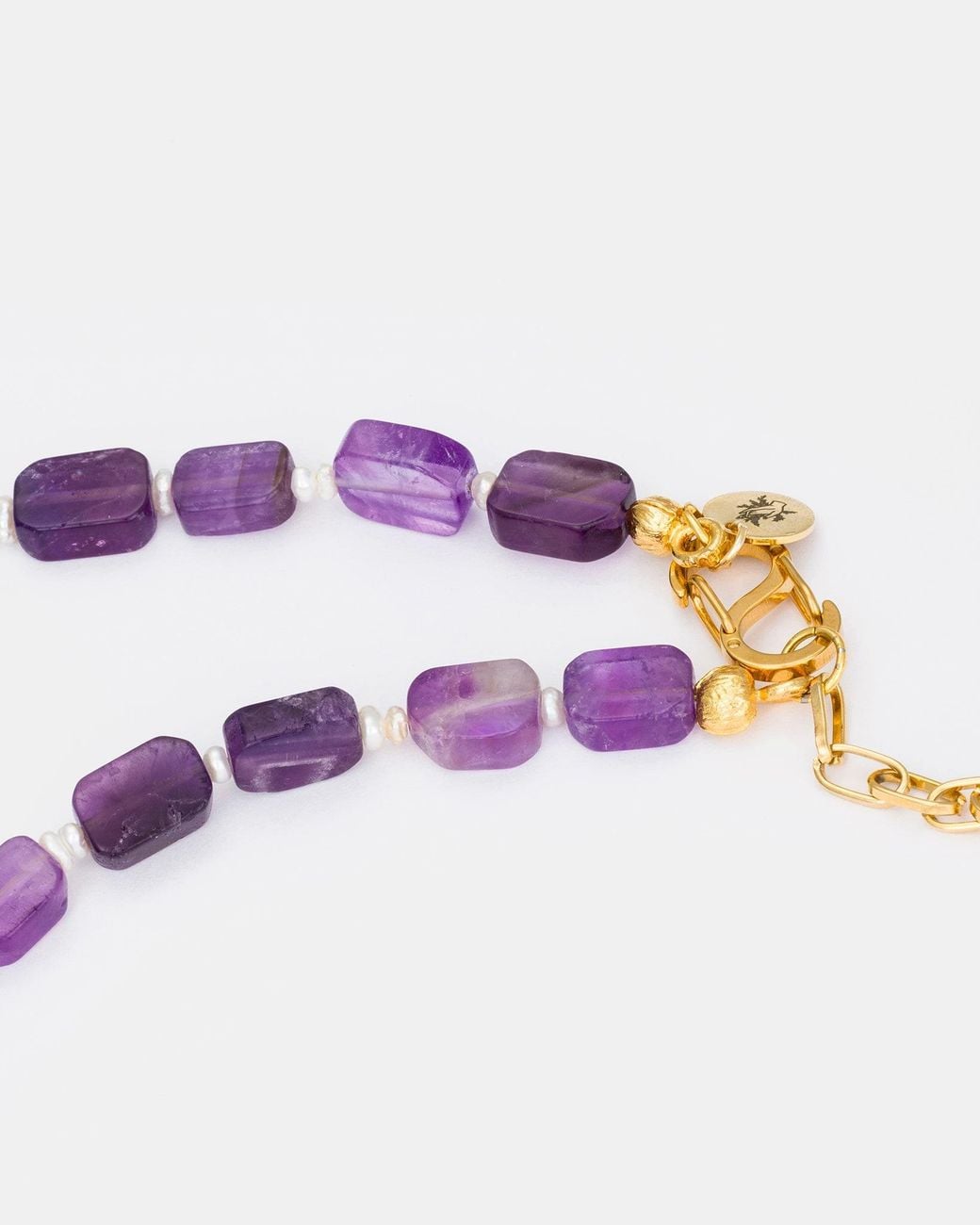 Kybele Studio Pink Lunar Harmony Necklace With Amethyst & Pearls