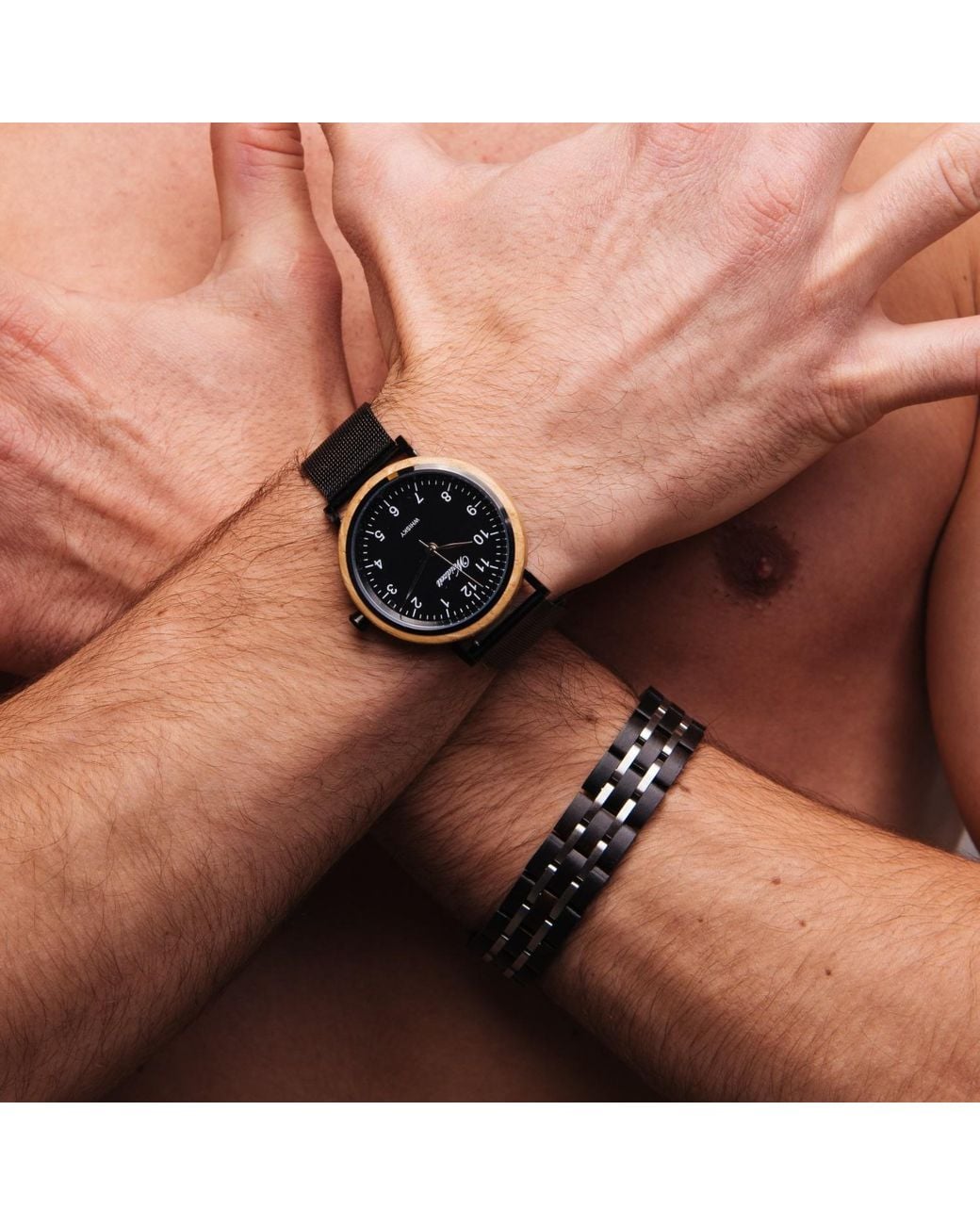 Waidzeit Black Whisky Mesh for men