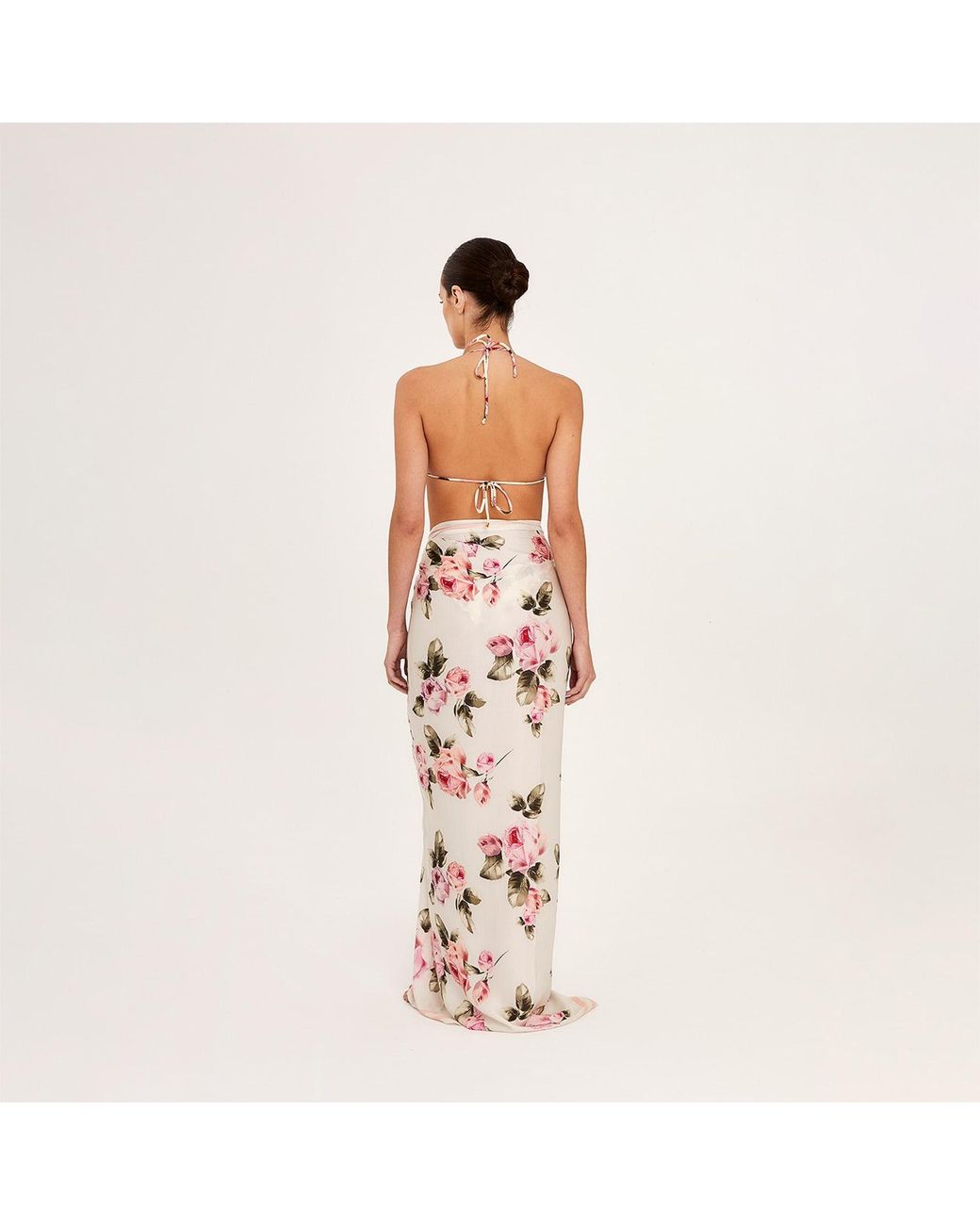 Aguaclara Metallic Pareo Scarf La Rose