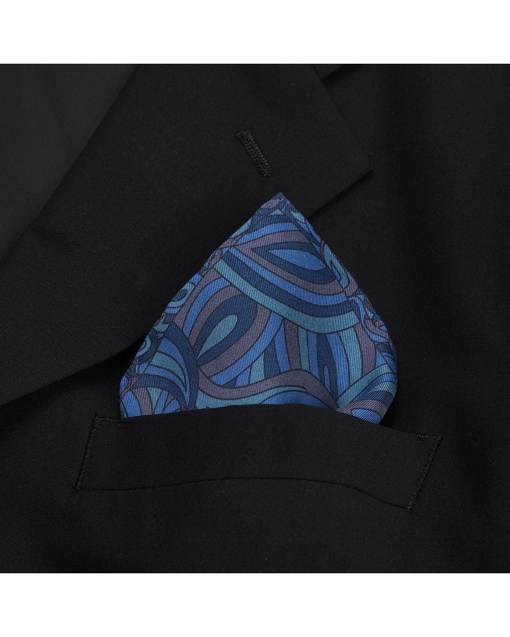 Richard Allan London Blue Mod Silk Neckerchief