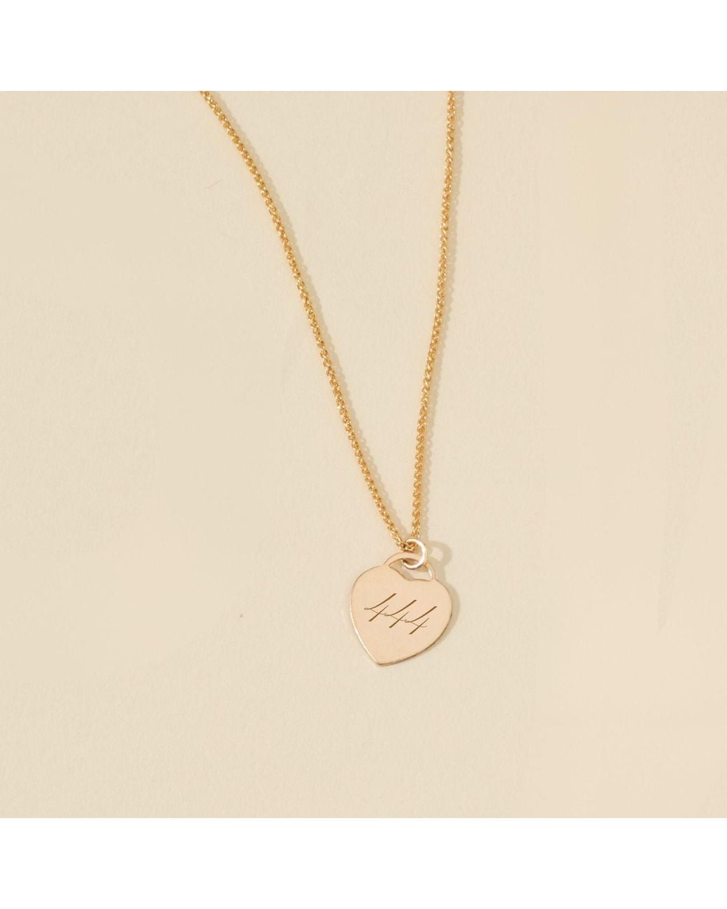 SET & STONES Metallic Alice Angel Numbers Necklace- One