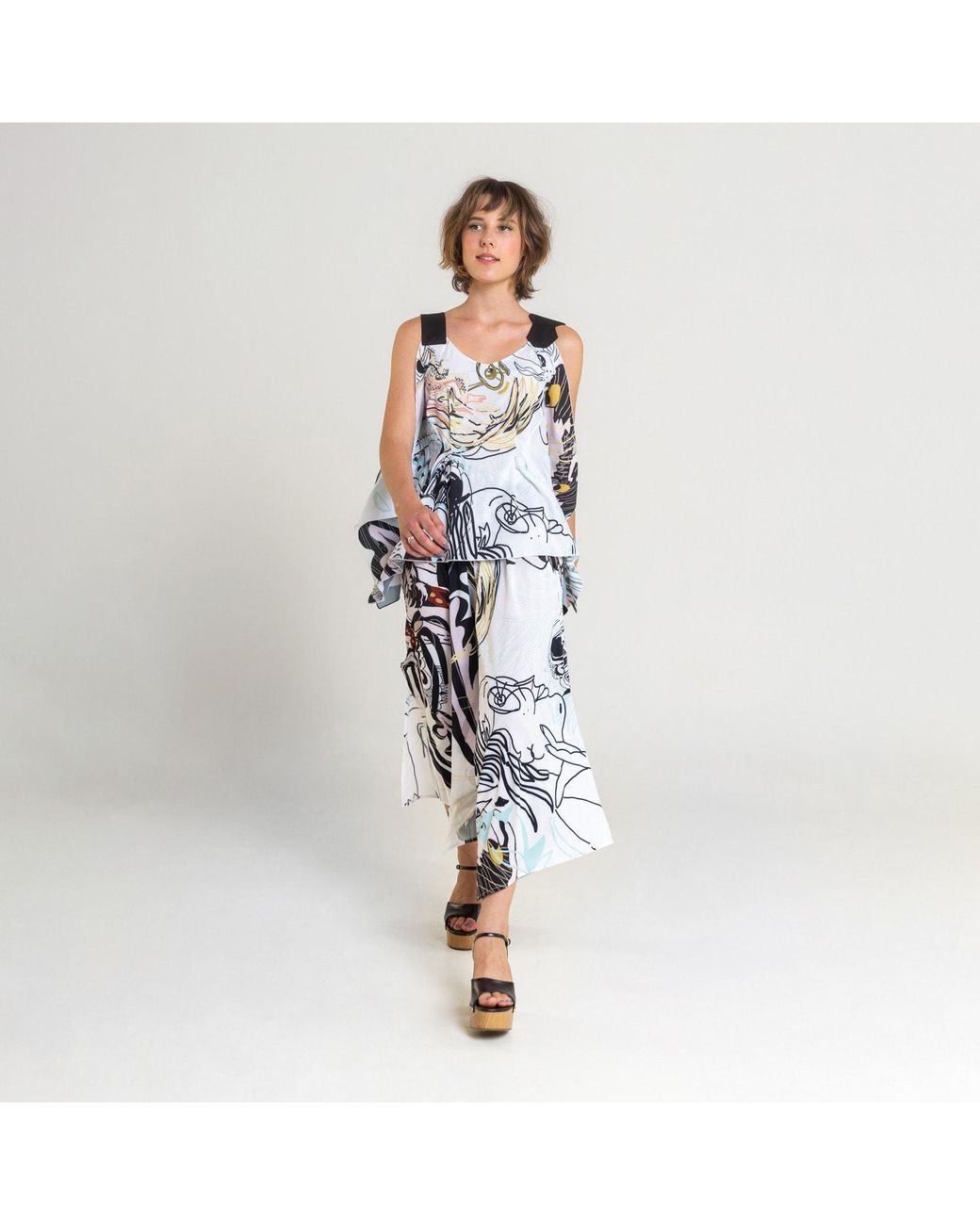 ARTISTA Blue Bath Culottes