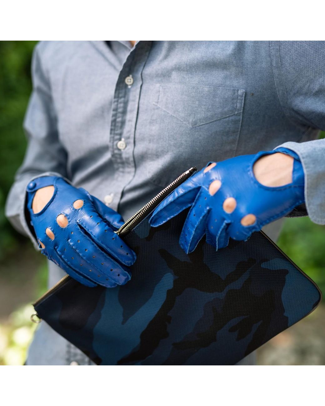 1861 Glove Manufactory Blue Rome for men