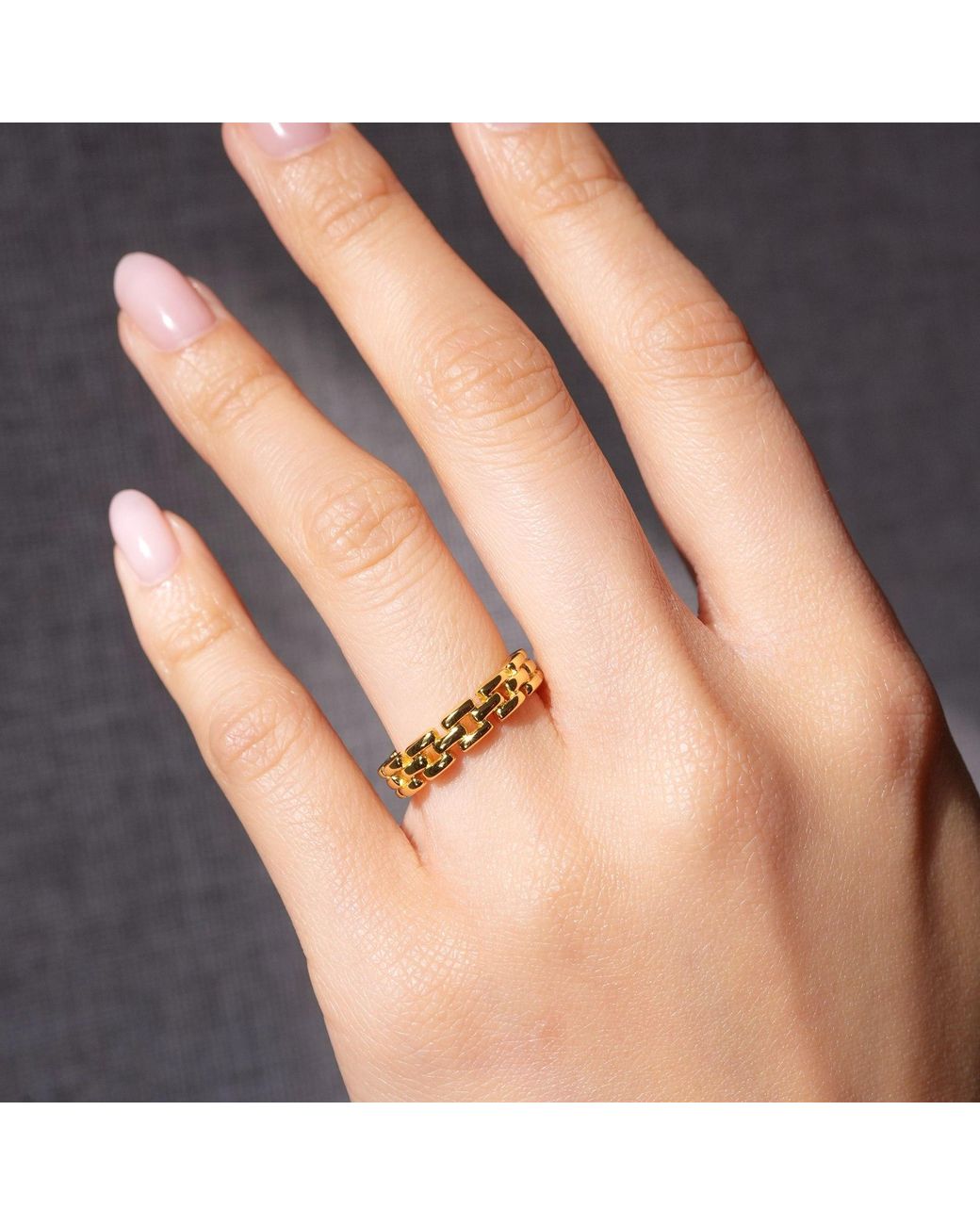 Argento Vivo Metallic Thin Panthera Ring