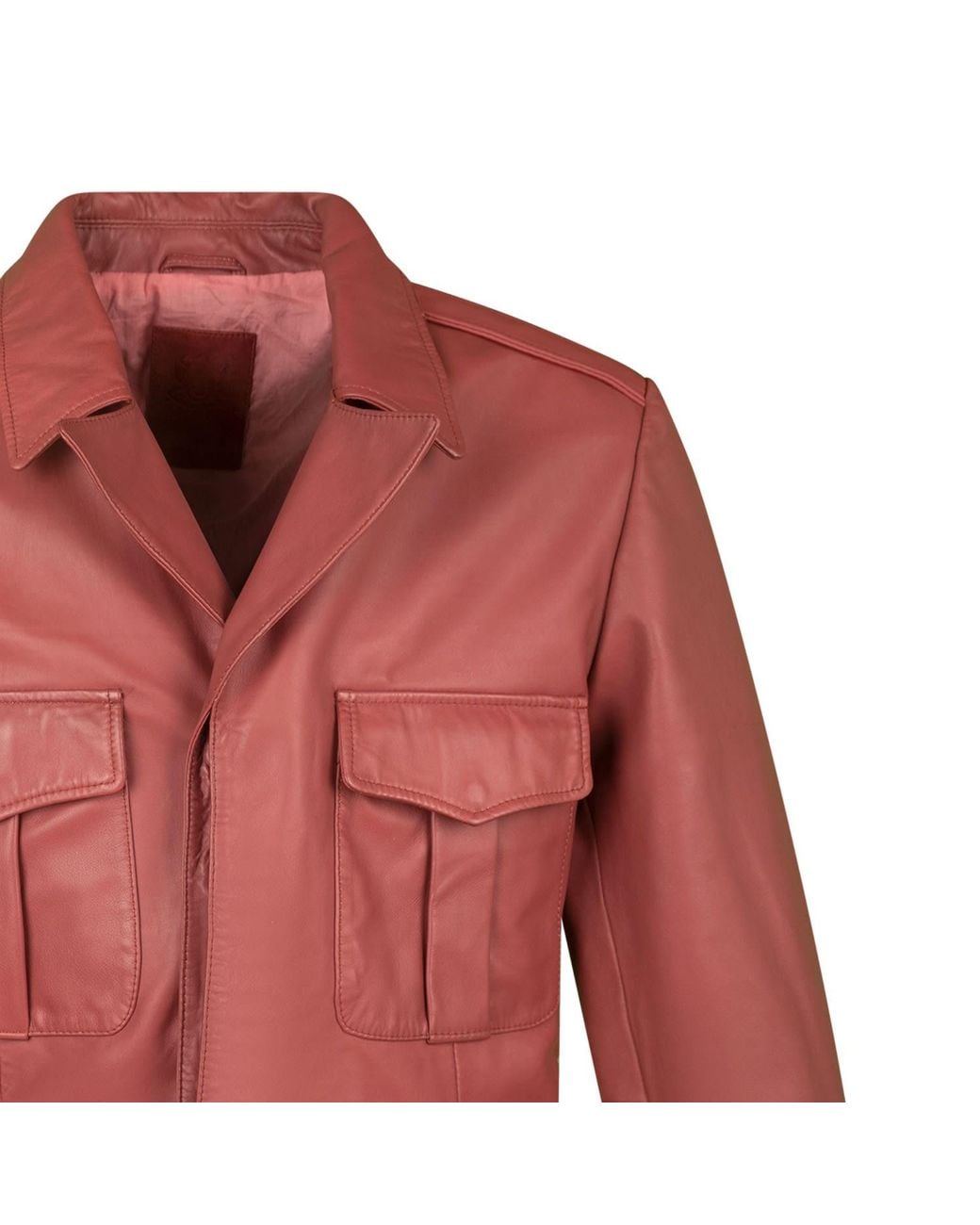 Zasta Studio Red Enticer Tan Classic Leather Jacket for men