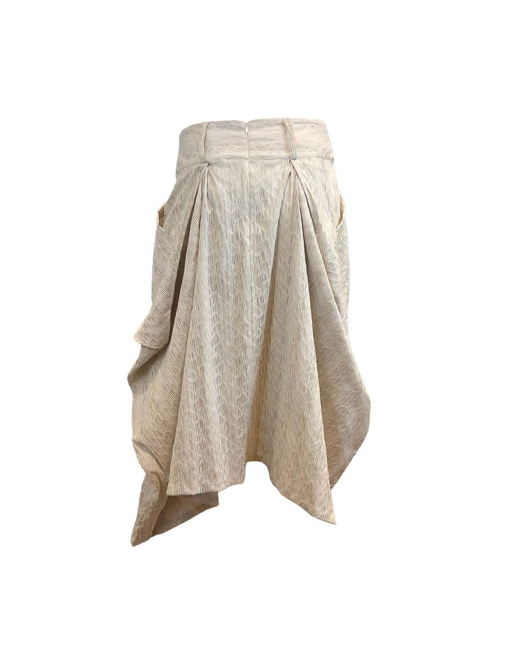 SNIDER Gray Neutrals Tiger Skirt