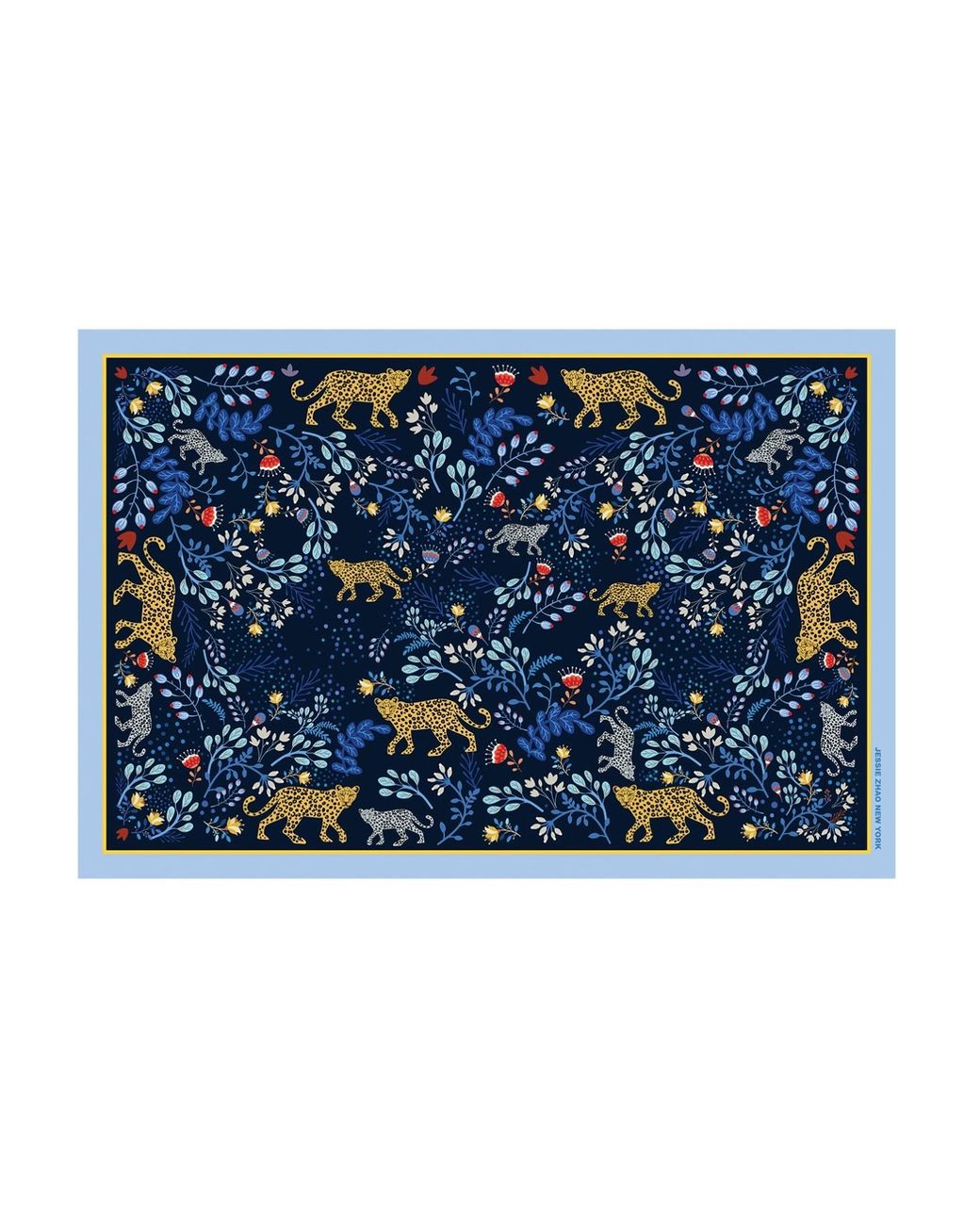 Jessie Zhao New York Blue Beach Sarong Wrap