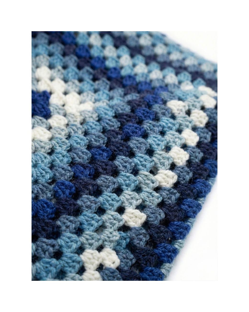 Ana Chic Blue Star Square Handmade Crochet Jumper
