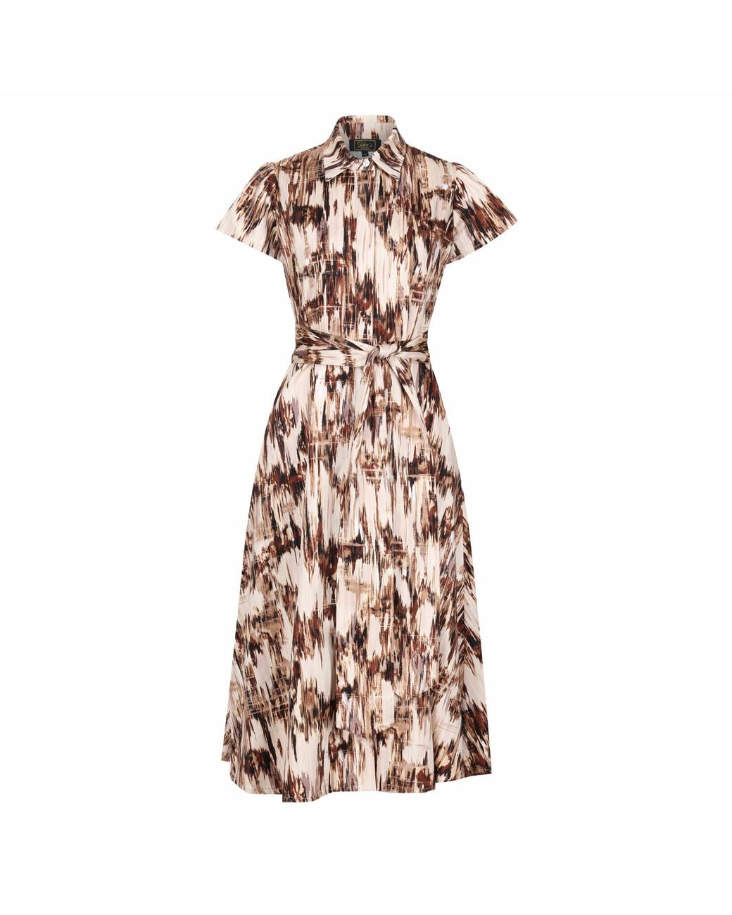 Lioness by Tf Brown Desert Safari Short Sleeve Shirt Dress