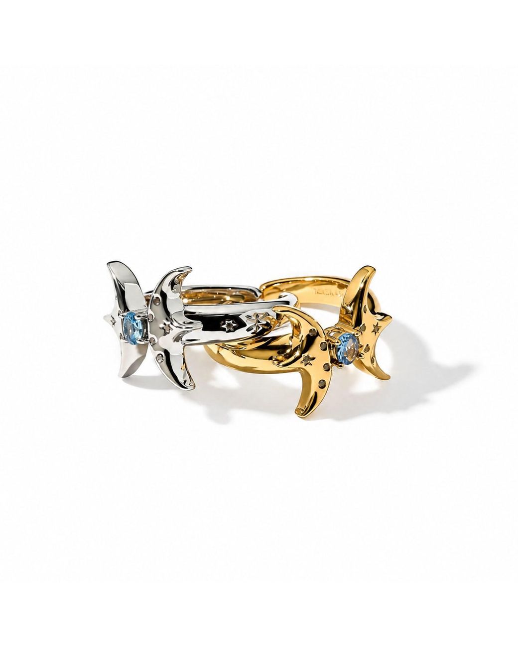 Qibai Metallic Pisces Zodiac Ring –