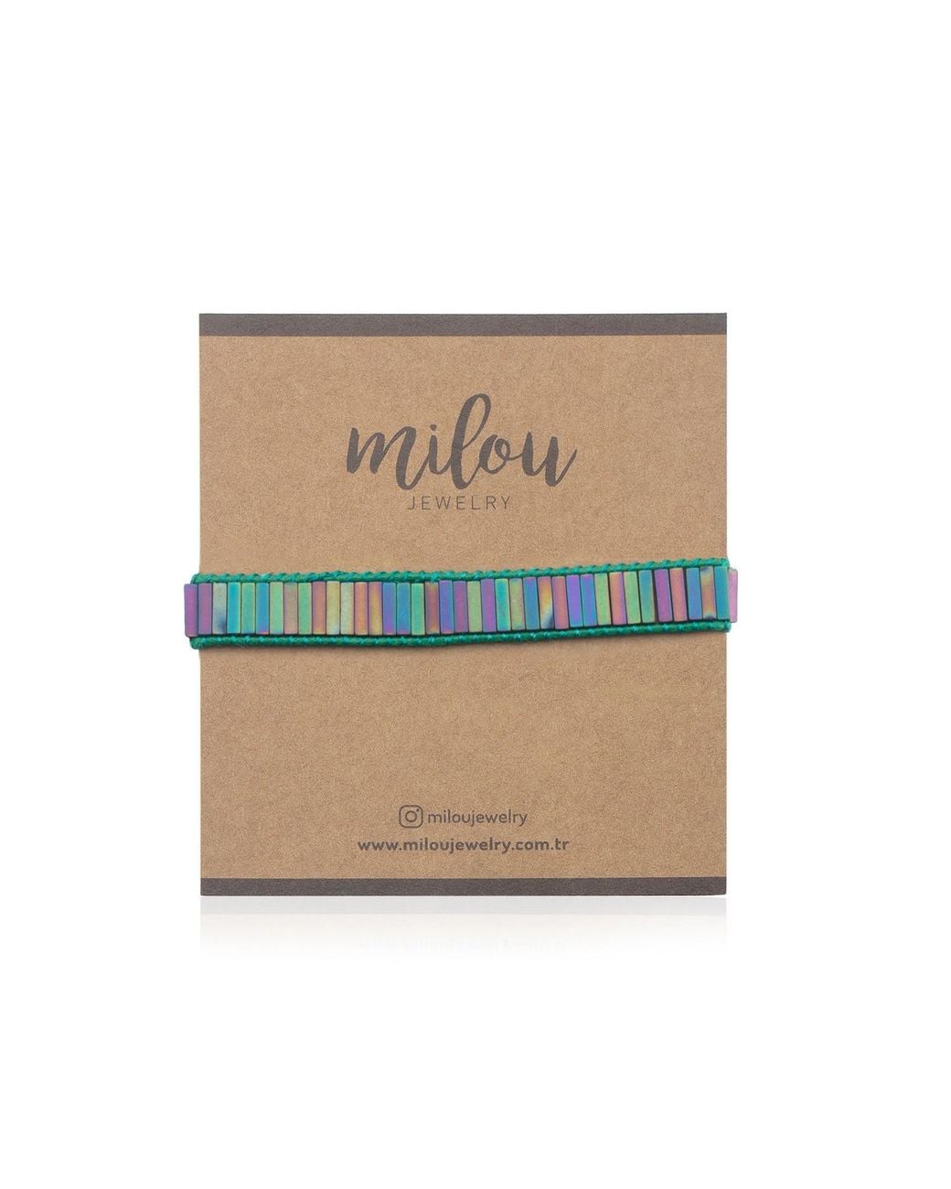 Milou Jewelry Green Emma Beaded Bracelet