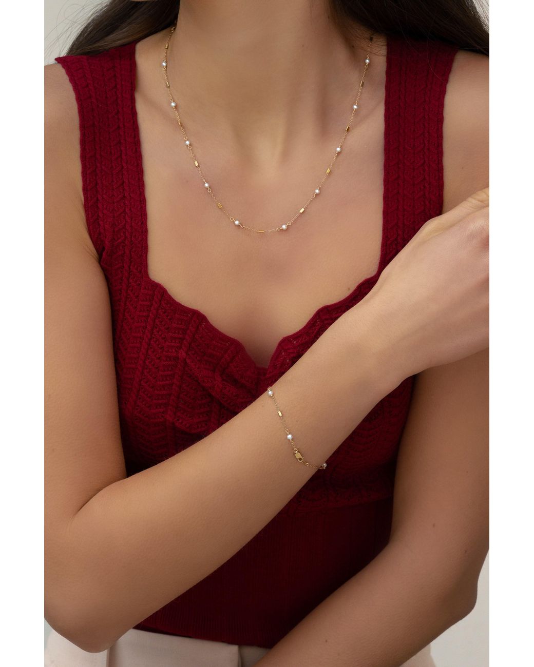 Katy Faye Metallic Amélie Necklace