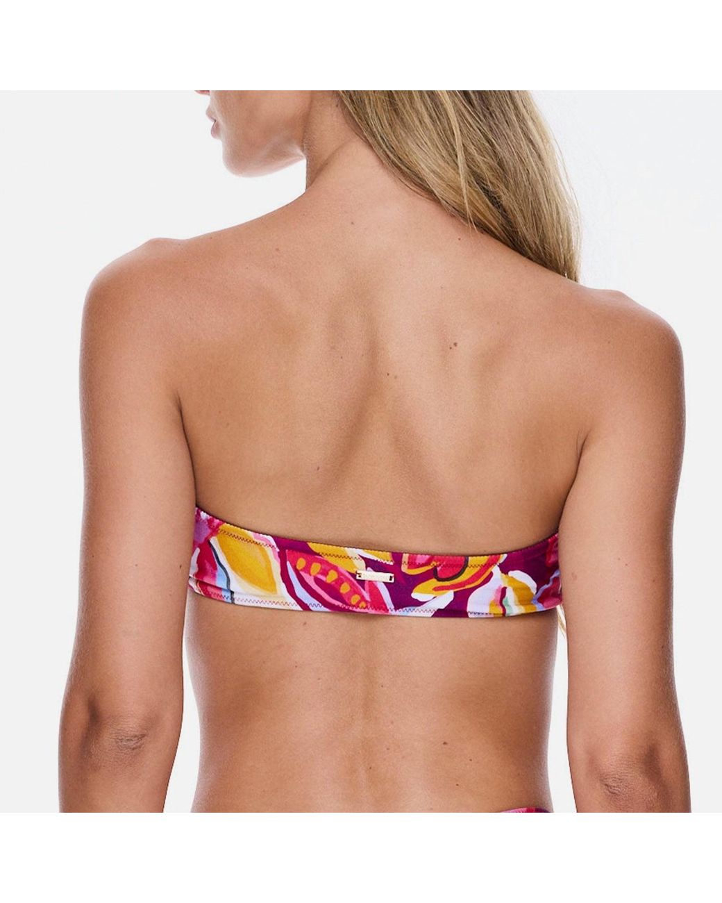 Sunkissed Red Le Bandeau Strapless Bikini Top
