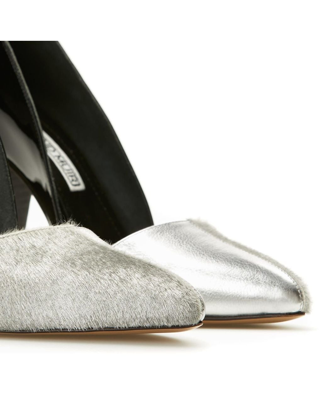 Rosamund Muir London Black Romera Patent & Duo Texture Heels