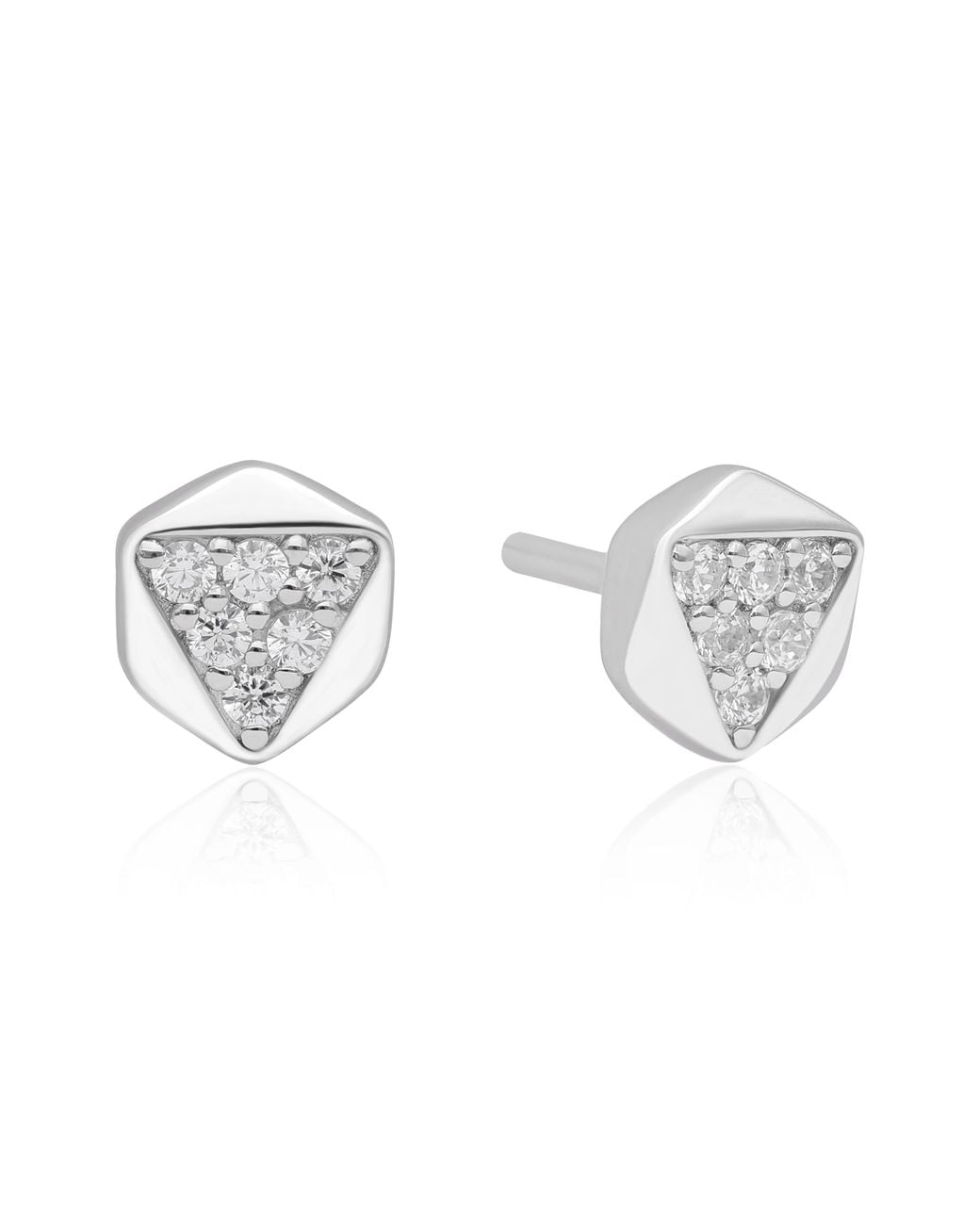 The Jewelz Multicolor Radiant Modern Angular Cz Studs for men