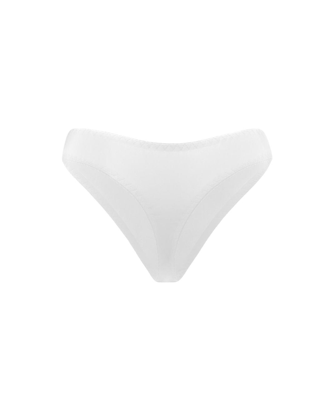 Daily Underwear White Microfiber String Panties