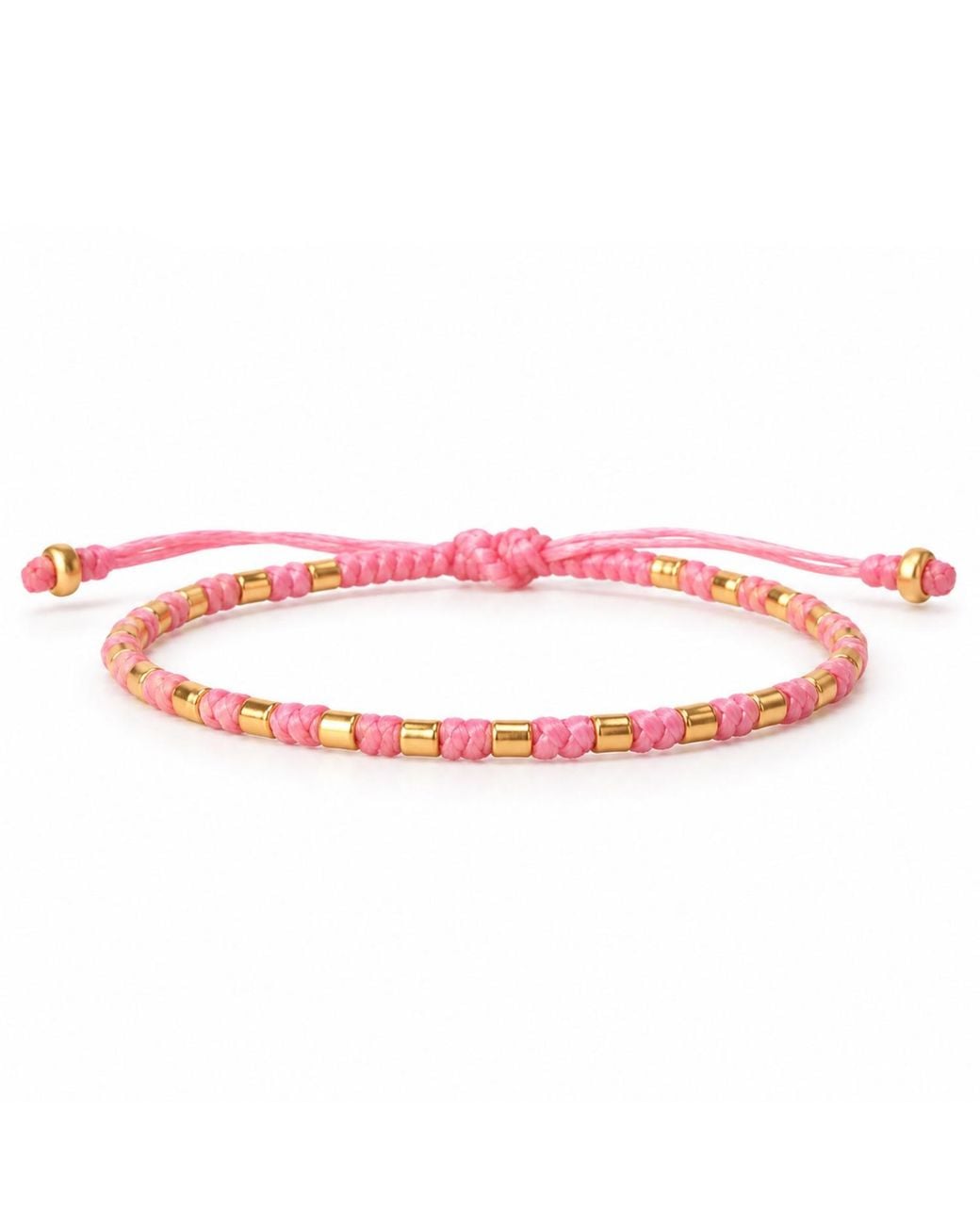 Harbour Uk Pink Oxford Vermeil Rope Bracelet