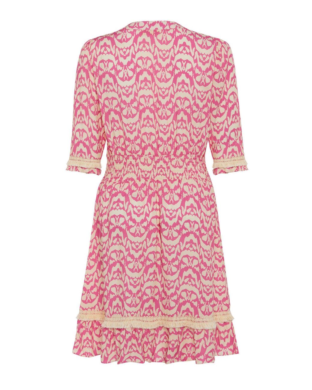Guinea London Pink Cream Summer Dress