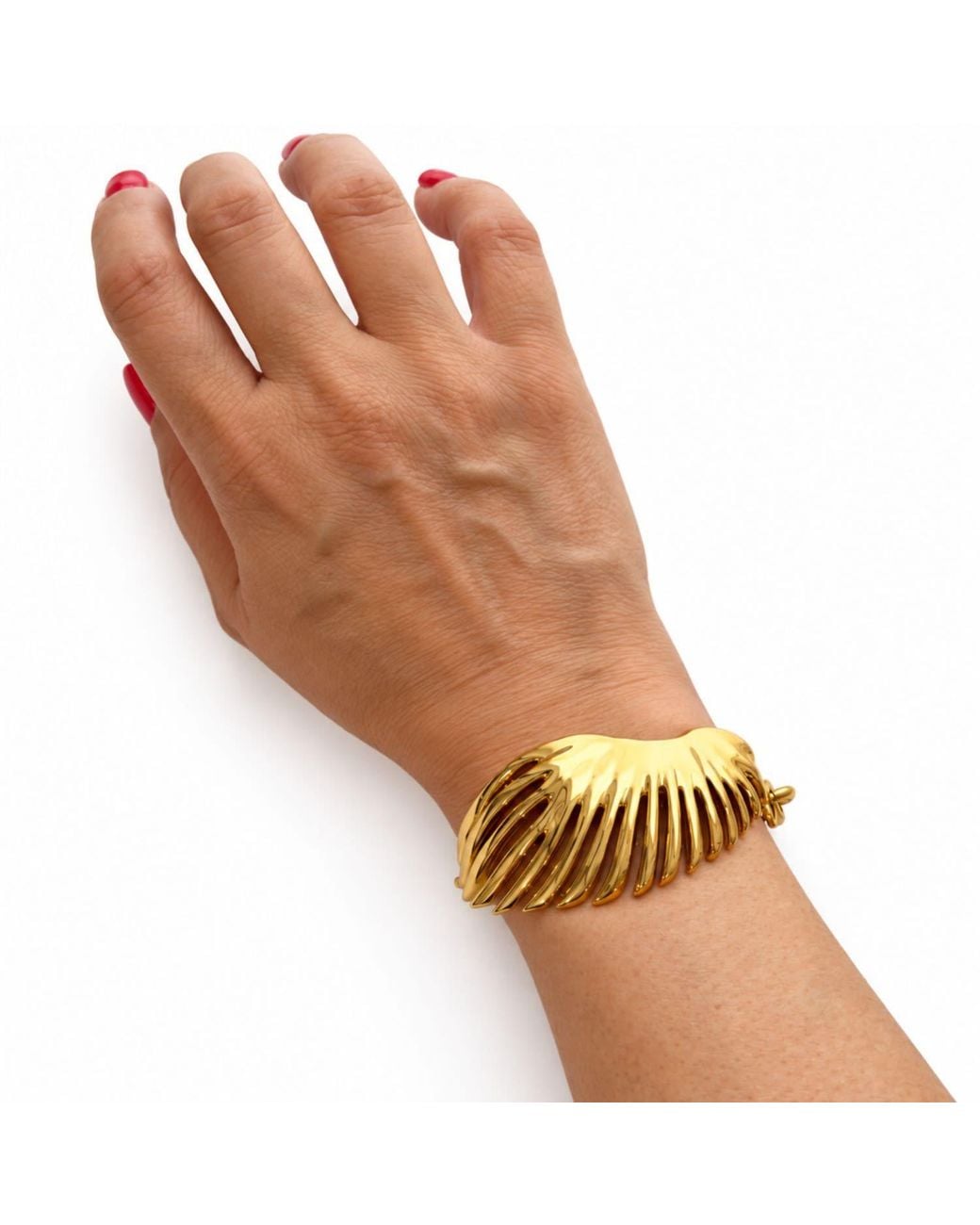 Jagged Halo Jewelry Metallic Phoenix Wing Cuff Bracelet