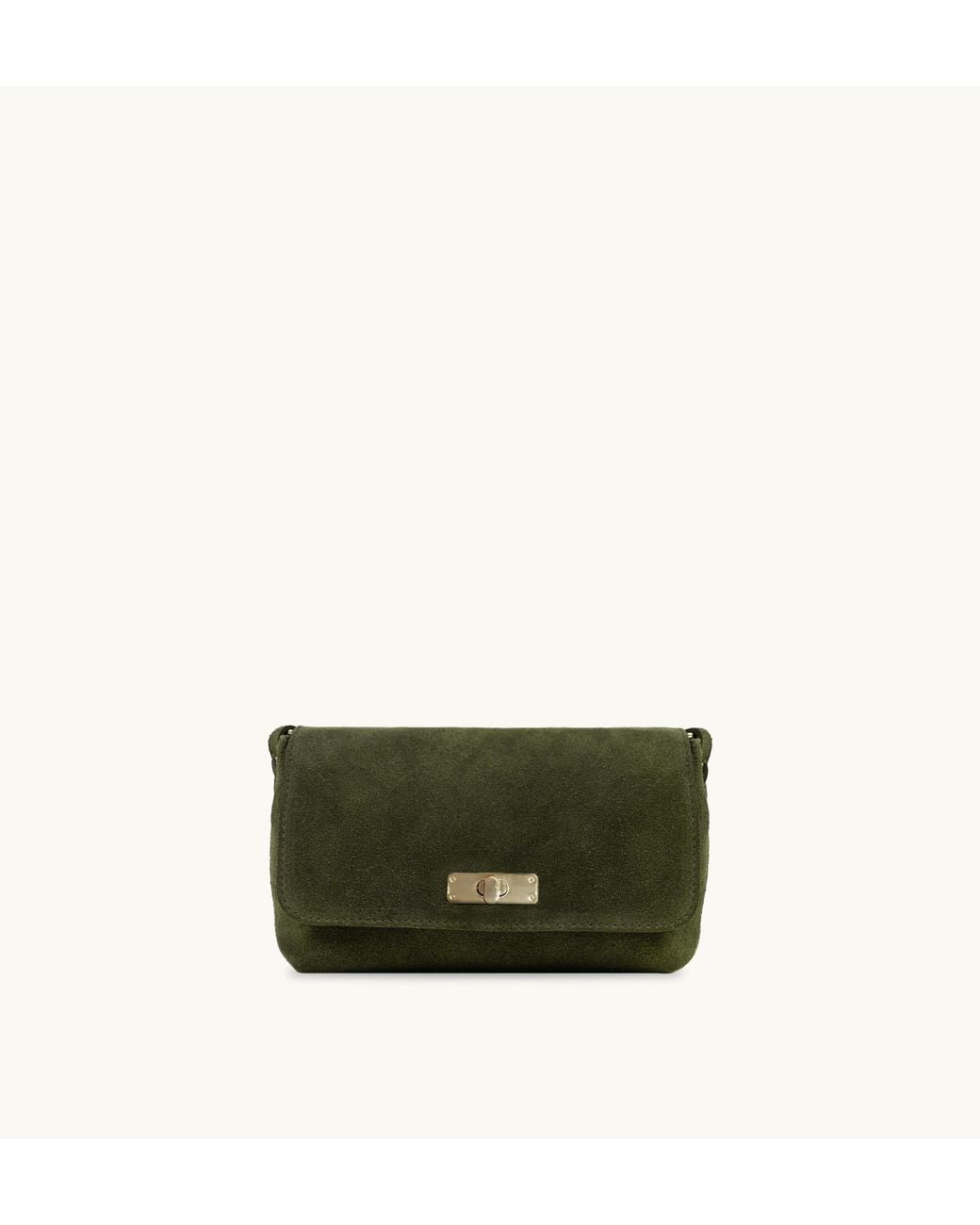 Apatchy London Green The Maisie Mini Suede Bag