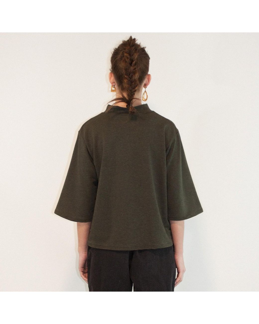 Joeleen Torvick Black Boxy Top